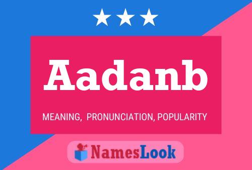 Aadanb Name Poster