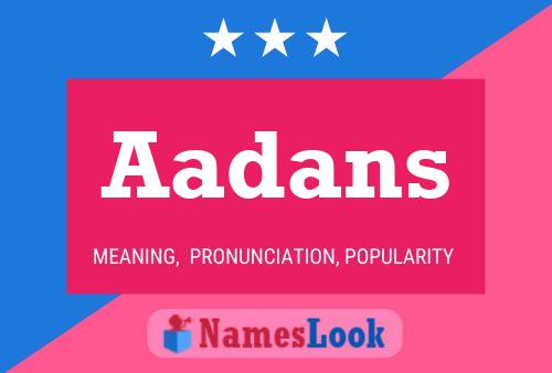 Aadans Name Poster