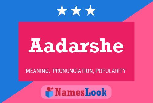 Aadarshe Name Poster