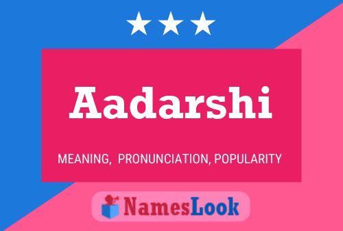 Aadarshi Name Poster