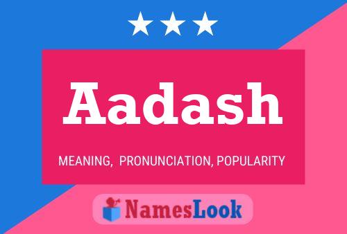 Aadash Name Poster