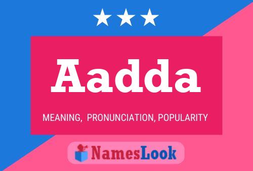 Aadda Name Poster