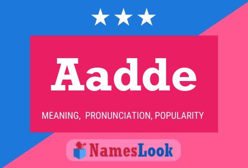 Aadde Name Poster