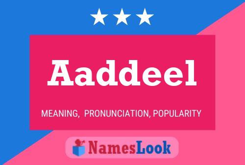 Aaddeel Name Poster