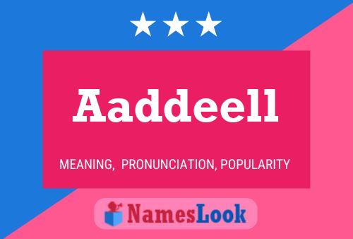 Aaddeell Name Poster