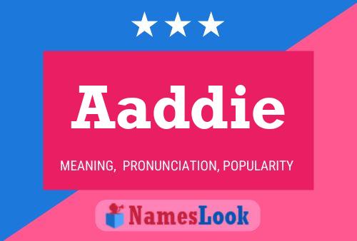 Aaddie Name Poster