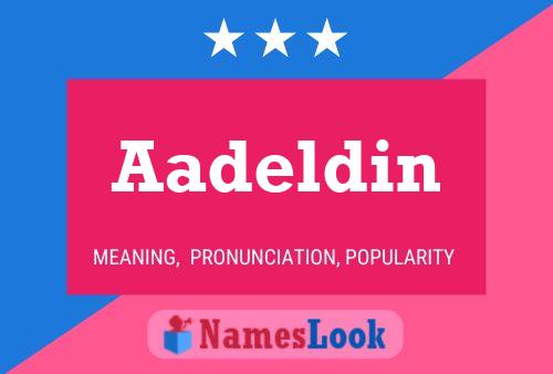 Aadeldin Name Poster