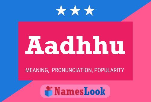 Aadhhu Name Poster