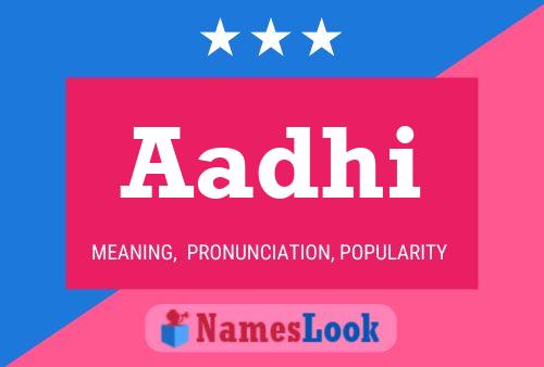 Aadhi Name Poster