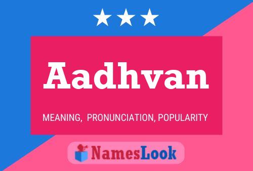 Aadhvan Name Poster