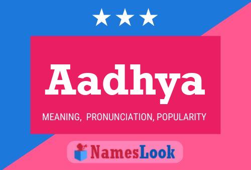 Aadhya Name Poster