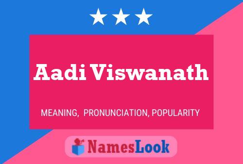 Aadi Viswanath Name Poster