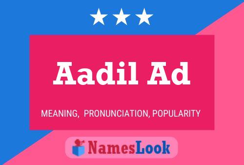 Aadil Ad Name Poster