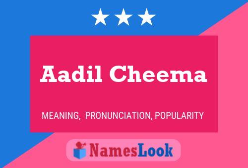 Aadil Cheema Name Poster