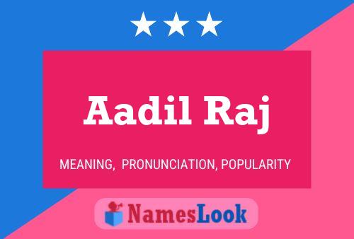 Aadil Raj Name Poster