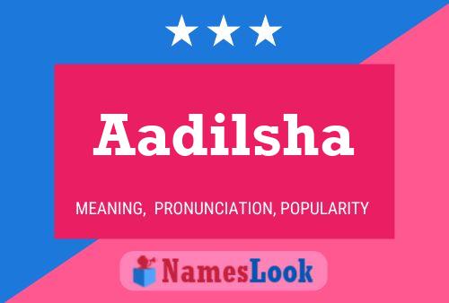 Aadilsha Name Poster