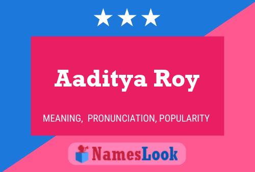 Aaditya Roy Name Poster