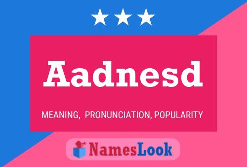 Aadnesd Name Poster