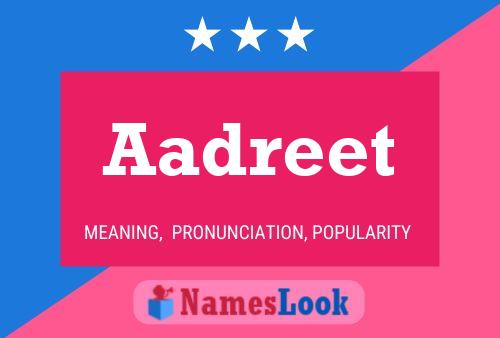 Aadreet Name Poster