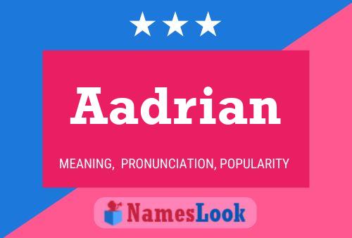 Aadrian Name Poster