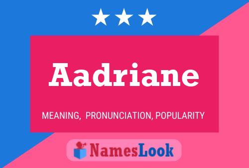 Aadriane Name Poster