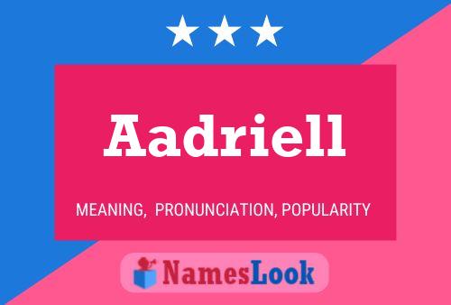 Aadriell Name Poster