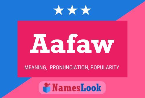 Aafaw Name Poster