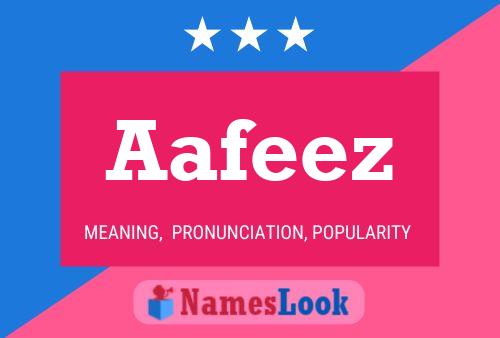 Aafeez Name Poster