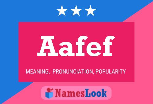 Aafef Name Poster