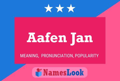 Aafen Jan Name Poster