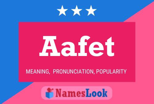 Aafet Name Poster