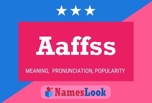 Aaffss Name Poster