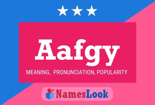 Aafgy Name Poster