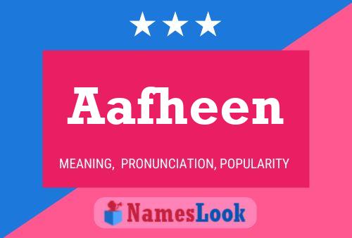 Aafheen Name Poster