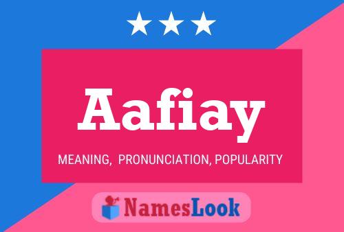 Aafiay Name Poster