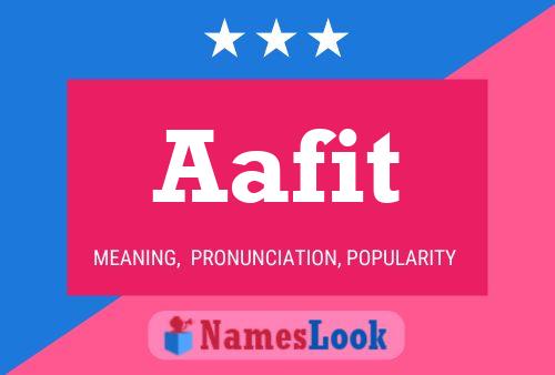 Aafit Name Poster