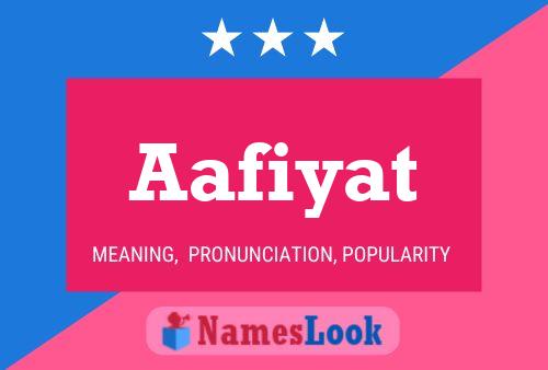 Aafiyat Name Poster