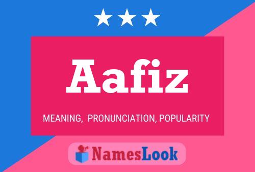 Aafiz Name Poster