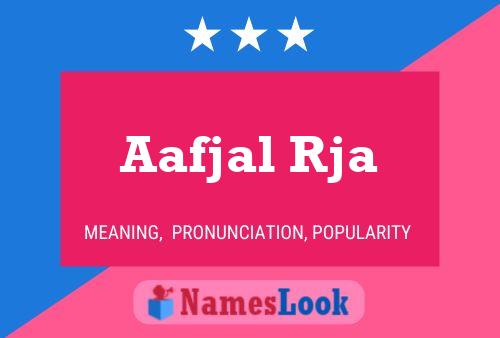 Aafjal Rja Name Poster