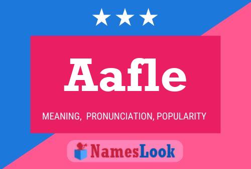 Aafle Name Poster