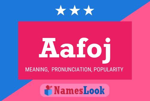 Aafoj Name Poster