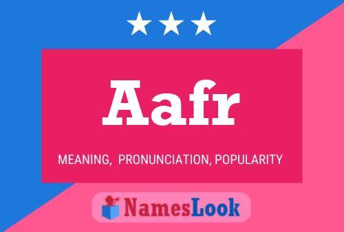 Aafr Name Poster