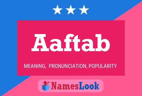 Aaftab Name Poster