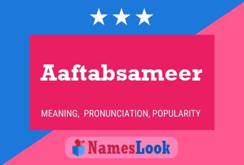 Aaftabsameer Name Poster