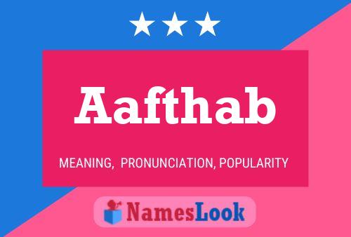 Aafthab Name Poster