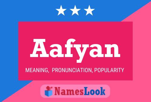 Aafyan Name Poster