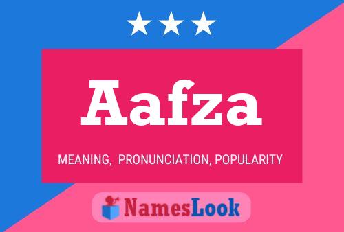 Aafza Name Poster