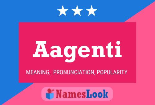 Aagenti Name Poster