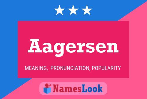 Aagersen Name Poster