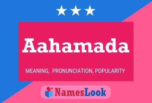 Aahamada Name Poster